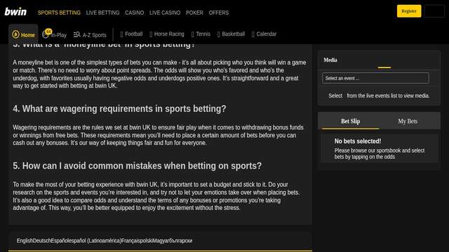 Bwin casino screenshot